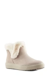 Cougar Duffy Faux Fur Trim Waterproof Bootie In Mushroom