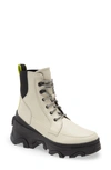 Sorel Brex™ Lace-up Waterproof Bootie In Chalk Black