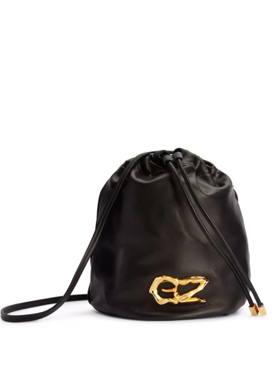 Giuseppe Zanotti Izar Leather Belt Bag In Black