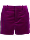 Zadig & Voltaire High-waisted Velvet Shorts In Cyclamen