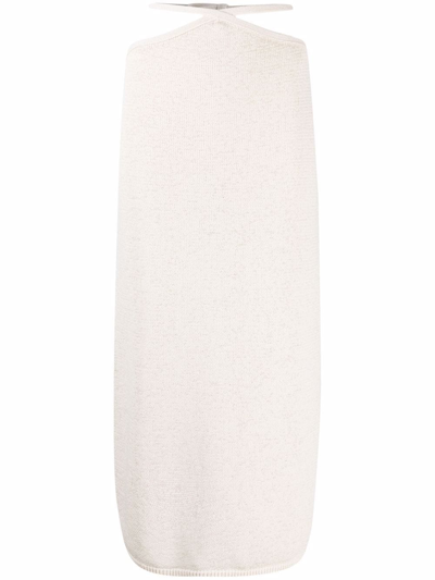 Cult Gaia Cut-out Detail Midi-skirt In Nude