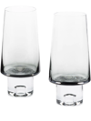 Tom Dixon Tank Highball Set Of Two Glasses In Grau