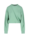 Attico Drop-shoulder Silhouette Sweatshirt In Green
