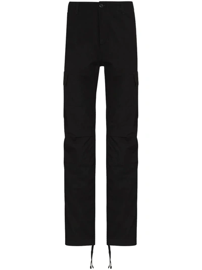 Carhartt Aviation Straight-leg Trousers In Black