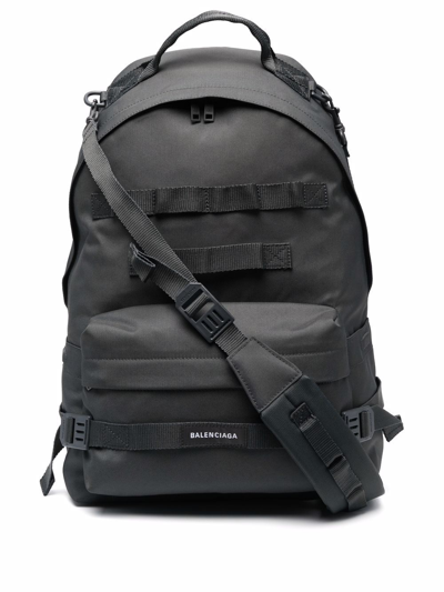 Balenciaga Army Multi-carry Backpack In Grey