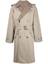 Balenciaga Double-breasted Reversible Trench Coat In Neutrals