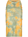 MIAOU PRESTON FLORAL-PRINT MIDI SKIRT