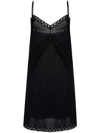 Eres Black Unique Pompone Slip Dress In Black