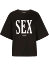 DOLCE & GABBANA SEX DROP-SHOULDER T-SHIRT