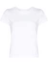 Re/done Solid-colour Crewneck T-shirt In White