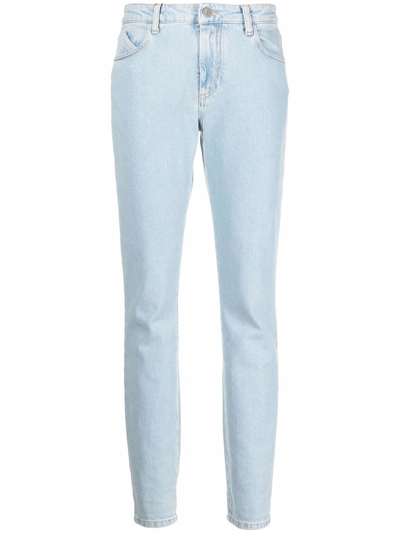 Attico Straight-leg Boyfriend Jeans In Blue