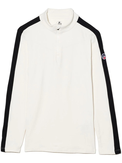 Fusalp Kids' Alpimi Jr Ii Side-stripe Sweatshirt In White