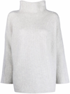 3.1 Phillip Lim Ribbed High-neck Jumper In Grey