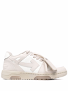 Off-white Out Of Office Bicolor Leather Sneakers In Beige