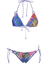 Zimmermann Tropicana Mango Floral-print Bikini Set In Multicolore