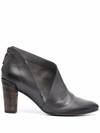 DEL CARLO 95MM CUT-OUT ZIPPED PUMPS