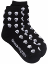 ALEXANDER MCQUEEN INTARSIA-KNIT ANKLE SOCKS