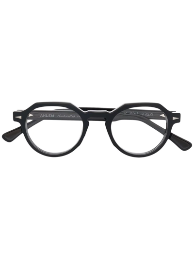 Ahlem Rue Bosquet Oval Frame Glasses In Black