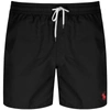 Polo Ralph Lauren Logo-embroidered Swim Shorts In Black