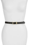 Nordstrom Metal Keeper Belt In Black