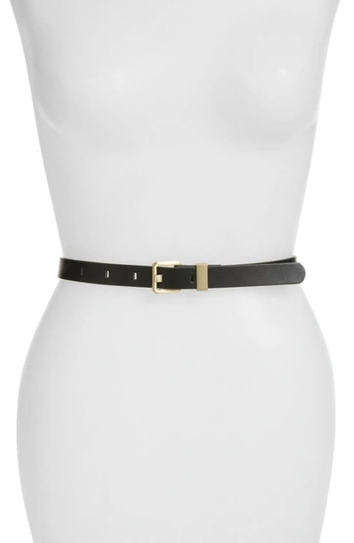 Nordstrom Metal Keeper Belt In Black