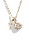 Baublebar Karrigan Heart Charm Necklace In Gold T