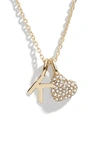 Baublebar Karrigan Heart Charm Necklace In Gold K