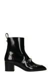 Christian Louboutin Mayerswing High Heels Ankle Boots In Black Leather In Black