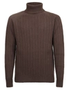 Original Vintage Style Wool Jumper In Brown