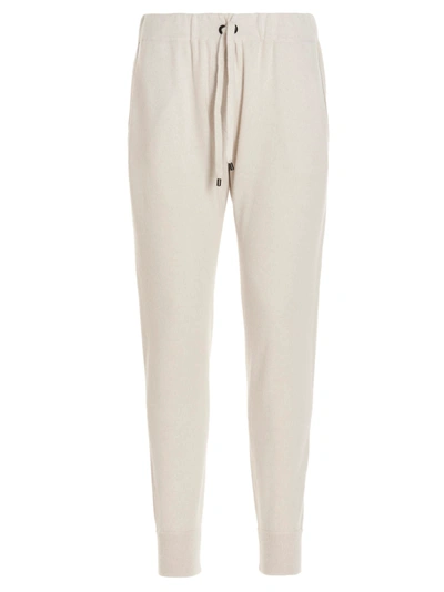 Brunello Cucinelli Cropped Leg Track Pants In White