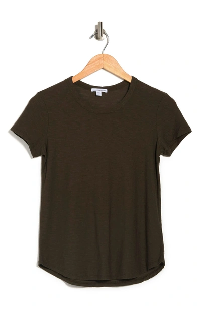 James Perse Crewneck Cotton Modal T-shirt In Hunter