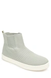 Journee Kody High Top Knit Slip-on Sneaker In Green