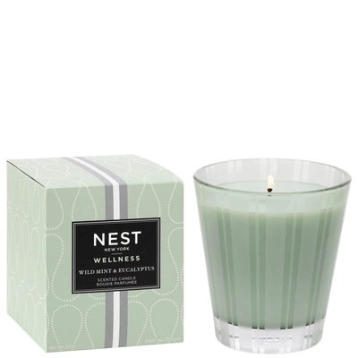 Nest Fragrances Wild Mint And Eucalyptus Classic Candle 230g In Green
