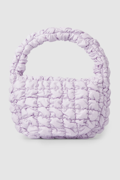 Cos Quilted Mini Bag In Purple