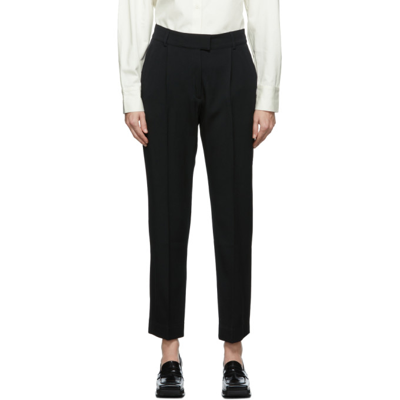 Caes Black Tailored Trousers