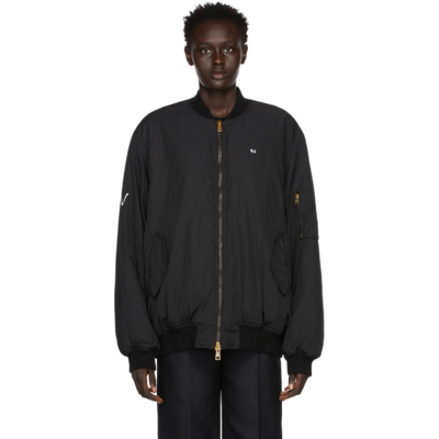 Raf Simons Black Gothic Bomber Jacket In Schwarz | ModeSens