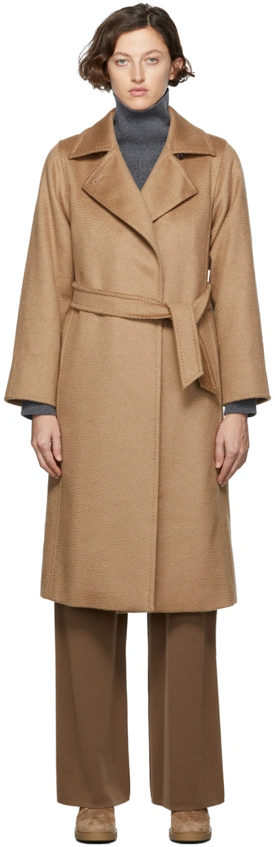 Max Mara Brown Manuela Icon Coat In 001 Camel | ModeSens