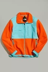 The North Face Denali 2 Orange And Light Blue Jacket In Orange