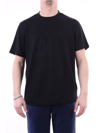 Fedeli Round Neck Linen T-shirt In Black