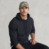 Polo Ralph Lauren Jersey Hooded T-shirt In Black Marl Heather