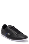 Lacoste Nivolor Leather Sneaker In Blk/blu