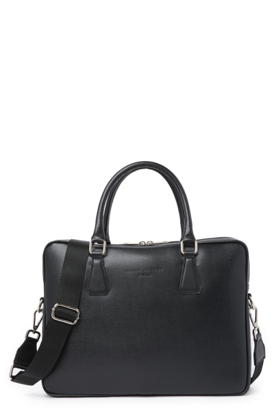 Maison Heritage Hugo Portfolio Shoulder Bag In Black