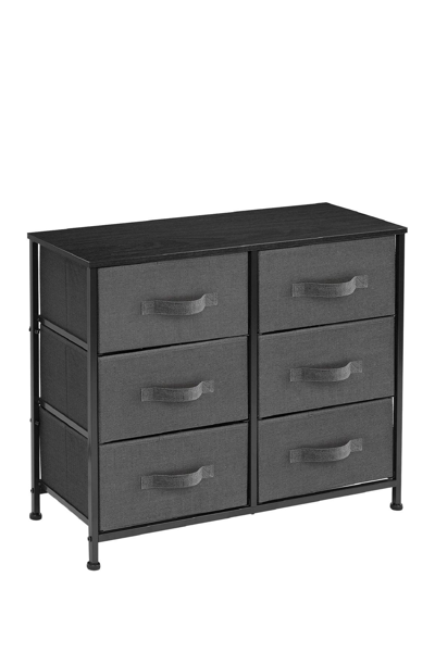 Sorbus Extra Wide Dresser Organizer With 6 Drawers In Black