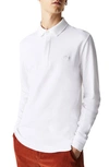 Lacoste Long Sleeve Polo In White