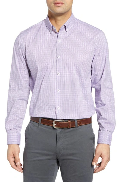 Cutter & Buck Soar Classic Fit Windowpane Check Shirt In Majestic