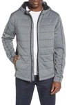 Cutter & Buck Altitude Weathertec Hooded Jacket In Charcoal