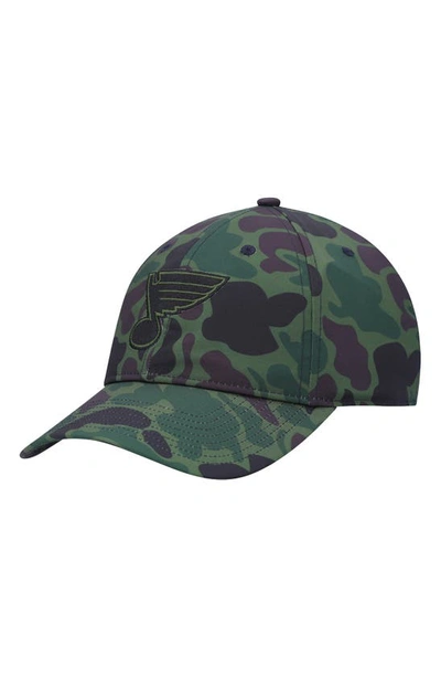 Adidas Originals Adidas Camo St. Louis Blues Locker Room Primegreen Slouch Adjustable Hat