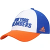 ADIDAS ORIGINALS ADIDAS WHITE NEW YORK ISLANDERS LOCKER ROOM ADJUSTABLE HAT,4265726