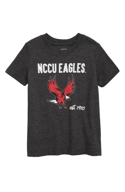 Hbcu Pride & Joy Kids' Nc Central Graphic Tee In Dark Heather Gray