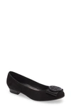 Ara Bambi Flat In Black Suede